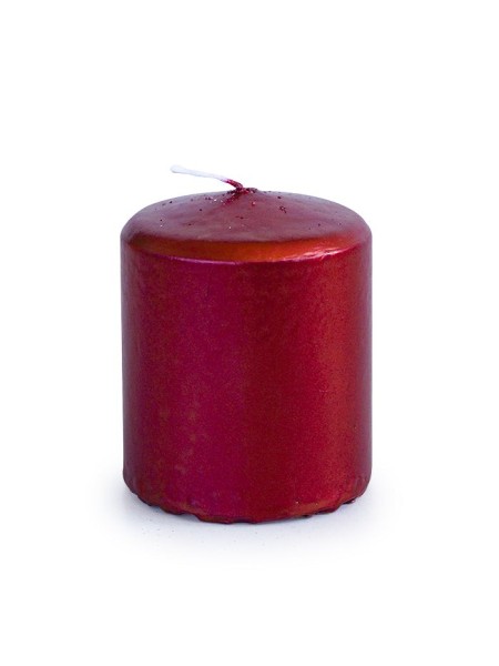 Свеча пеньковая 5 х6 см цвет рубиновый блеск