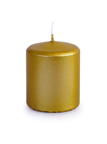 Свеча пеньковая 5 х6 см цвет золотой