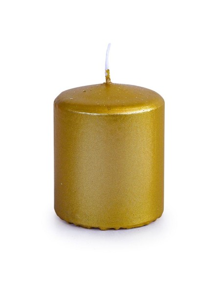 Свеча пеньковая 5 х6 см цвет золотой