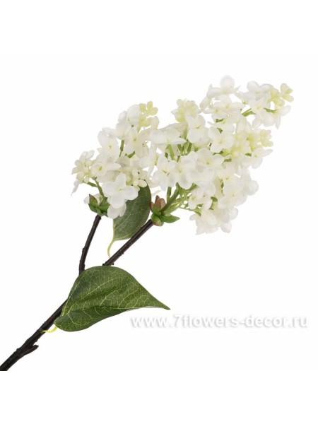 Сирень 40 см цветок искусственный цвет белый Арт. MLH-WH