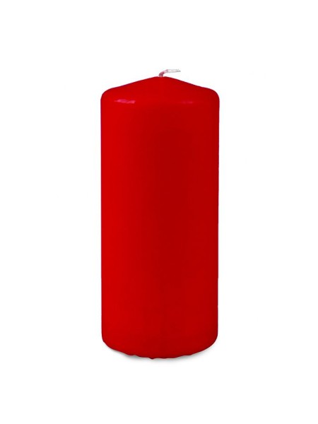 Свеча пеньковая 7 х17 см цвет красный
