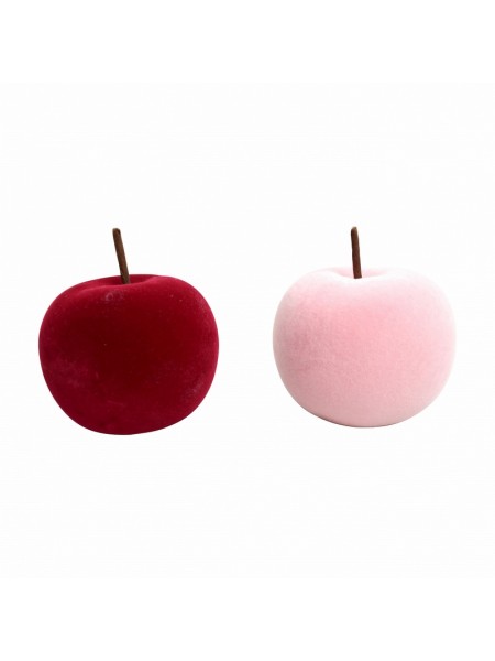 Яблоко 7 х8,5 см керамика цвет розовый/красный