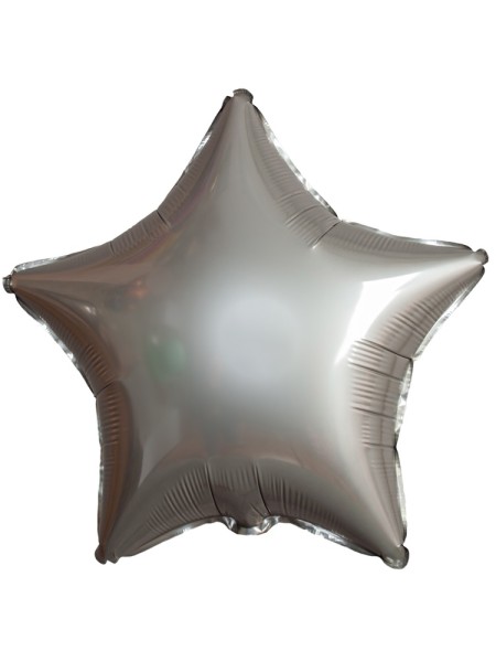 Фольга шар Звезда 18"/46 см серебро (Moonlight Silver) FM