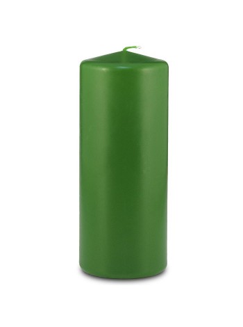 Свеча пеньковая 8 х20 см цвет темно-зеленый