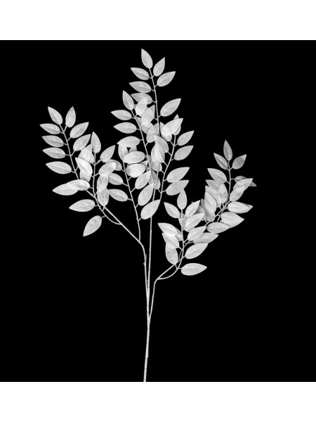 Ветка листья фикуса белая 74 см HS-24-2