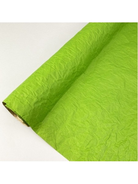 Бумага крафт жатая 60 см х 5 м цвет зеленый