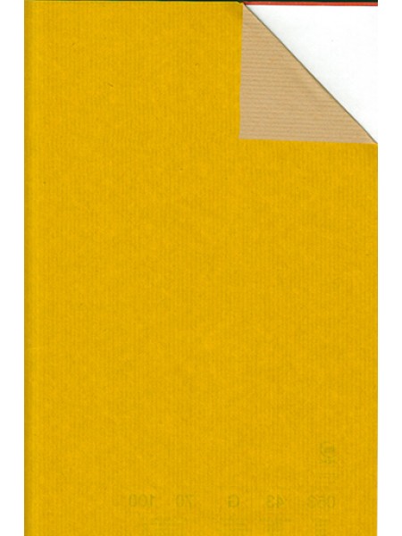 Бумага крафт 100 см х10 м 12/30 дольче натура цвет желтый