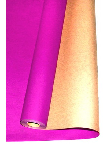 Бумага крафт 100 см х10 м 12/60 дольче натура цвет ярко- розовый