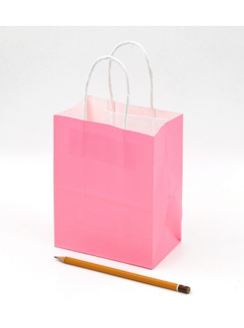 Пакет крафт 13 х16,5 х8 см цвет розовый HS-42-1/2-1/45-1