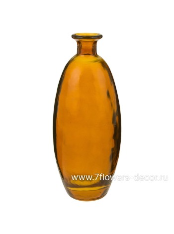Ваза стекло D9 х H11 см бутылочная Йодная С4635 цвет светло-коричневый Арт 2046352440