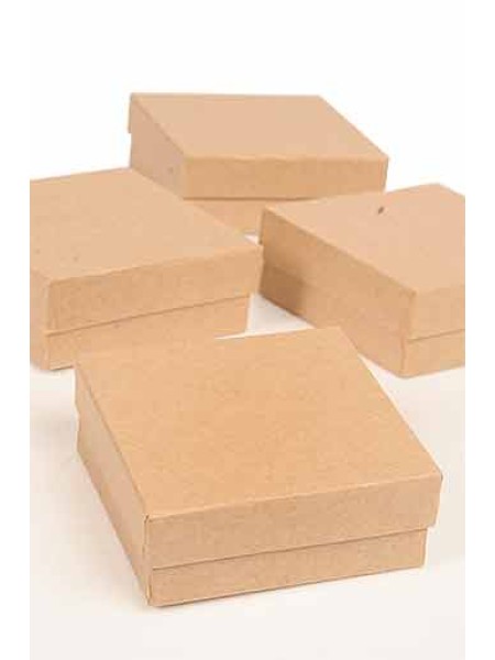 Коробка крафт 8 х8 х3 см квадрат плоский цена за 1 шт цвет натуральный014/000
