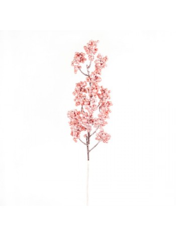 Ветка с ягодами 68 см цвет  розовый арт.K21-365-2