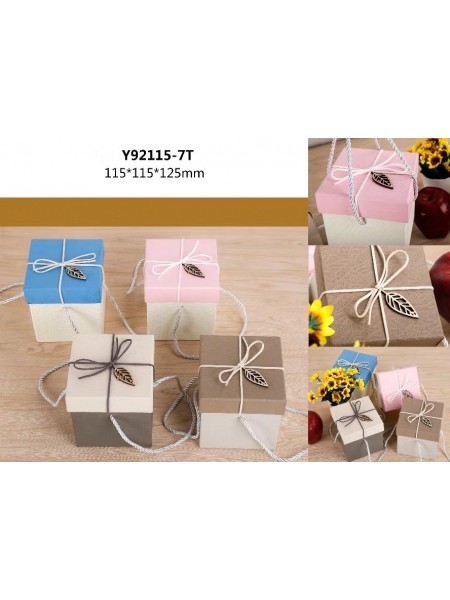 Коробка картон для цветов 11,5 х 11,5 х 12,5 см  Y92115-7Т