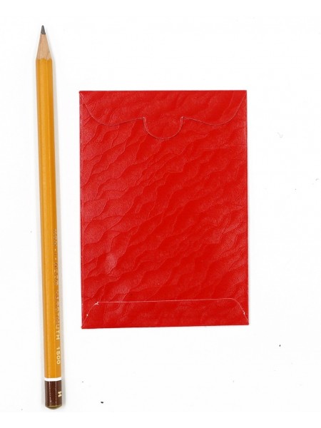 Конверт 6 х 10 см оригинальный рифленый упаковка 6 шт цвет Красный HS-4-7