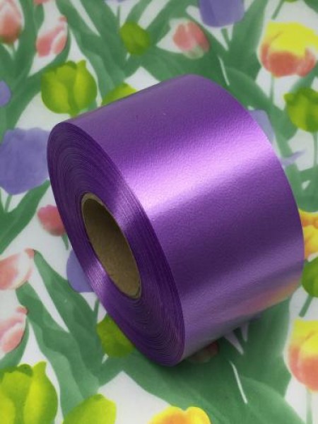 Лента полипропилен 5 см х50 ярд цвет светло-фиолетовый 20