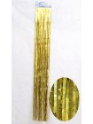 Дождик сатин со звездами 13 х 100 см цвет золотой  HS-18-13