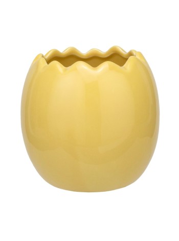 Кашпо керамика Яйцо D11xH10,5 см желтый Арт. YMDTY23172Y