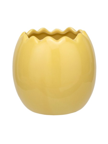 Кашпо керамика Яйцо D11xH10,5 см желтый Арт. YMDTY23172Y