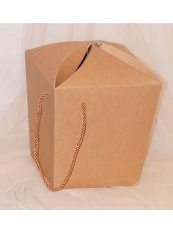 Коробка складная 20 х20 х20 см сумка крафт