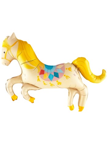 Фольга шар фигура мини Цирк Любимая Лошадка 15"/38 см с клапаном Китай 5 шт в упак