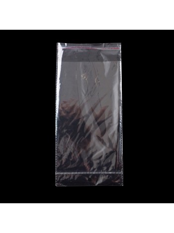 Пакет прозрачный 14 х27(+3) со скотчем и хедером 1/100,1/200 шт HS-48-3