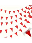Гирлянда Флажки 1000 см 20 деталей 30 х20 см полиэтилен цвет красный HS-27-15