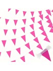 Гирлянда Флажки 1000 см 20 деталей 30 х20 см полиэтилен цвет розовый HS-27-15