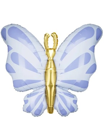 Фольга шар Бабочка Blue голубая 40"/102 см
