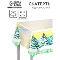 Скатерть 120 х180 см Зимняя сказка