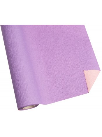 Бумага рельефная 50 см х5 м двухсторонняя цвет сиреневый/розовый NWPW -09