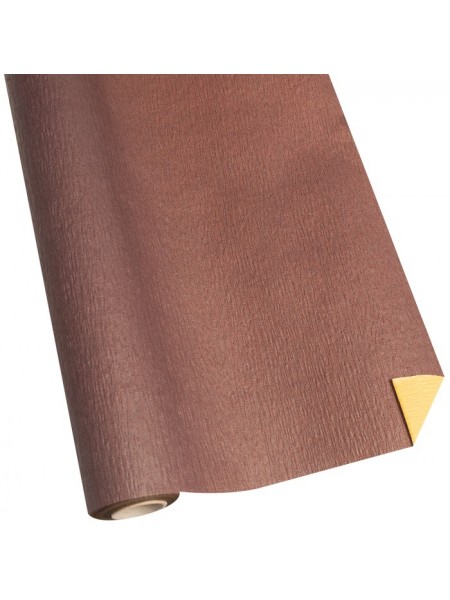 Бумага рельефная 50 см х5 м двухсторонняя цвет шоколадный/бежевый NWPW -13
