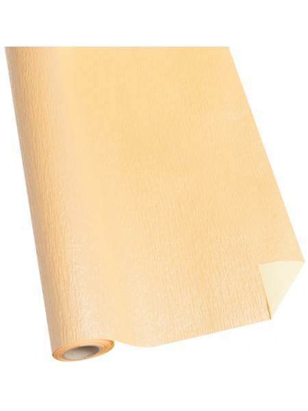 Бумага рельефная 50 см х5 м двухсторонняя перламутровая цвет кремовый NWPW -17
