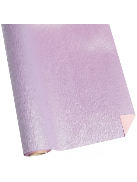 Бумага рельефная 50 см х5 м двухсторонняя перламутровая цвет сиреневый/розовый NWPW -19