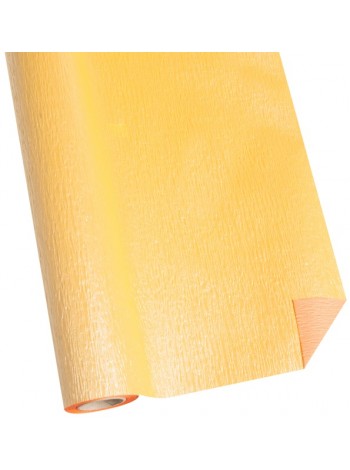 Бумага рельефная 50 см х5 м двухсторонняя перламутровая цвет желтый/персиковый NWPW -21