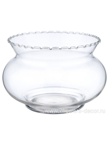 Ваза стекло 13 х 11 см Belly цвет прозрачный
