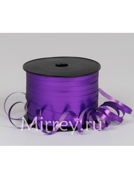Лента полипропилен 0,5 см х250 ярд металл/матовый цвет фиолетовый