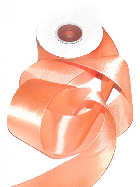 Лента атлас-сатин 5 см х20 м 50/37 цвет персиковый