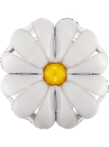 Фольга шар фигура цветок Ромашка 35"/89 см Китай