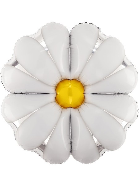 Фольга шар фигура цветок Ромашка 35"/89 см Китай