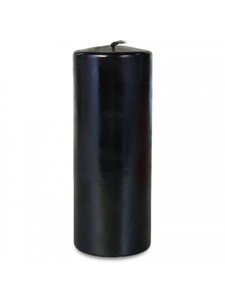 Свеча пеньковая 8 х20 см цвет черный