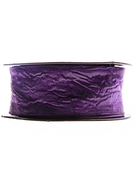 Лента тафта 4 см х10 ярд цвет фиолетовый