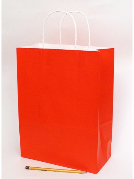 Пакет крафт 25 х 33 х 12 см цвет Красный  HS-51-2,HS-42-4