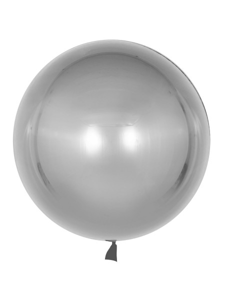 Фольга шар 3D Сфера 18"/46 см Bubble Серебро Хром