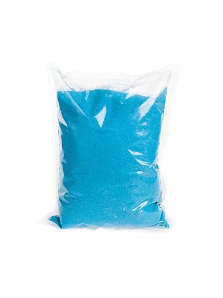 Песок кварцевый 1 кг цвет голубой  стар 1301