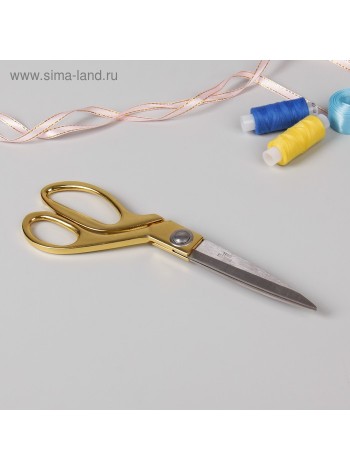 Ножницы закройные-самозатачивающиеся размер №9,5 L-26 см кольца золотые