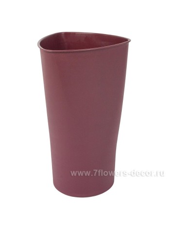 Вазон пластик d20 х34 см Bordeaux цвет бордовый арт 0613-10