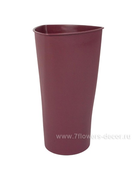 Вазон пластик d25 х43 см Bordeaux цвет бордовый арт 0613-9