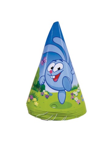 Колпак бумага Смешарики набор 8 шт