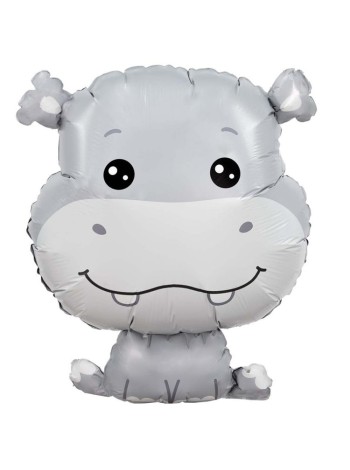 Фольга шар Бегемотик 30"/76 см Россия Agura