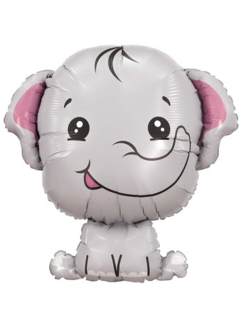 Фольга шар Слоненок 31"/80 см Россия Agura